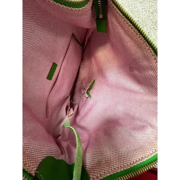 DOONEY AND BOURKE GREEN APPLE NORTH SOUTH ZIPPER SAC ORG. - Picture 12 of 12